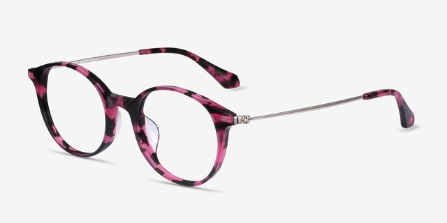 Jude Pink Tortoise AcetateEyeglass Frames from EyeBuyDirect, Angle View