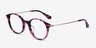 Jude Pink Tortoise AcetateEyeglass Frames from EyeBuyDirect, Angle View