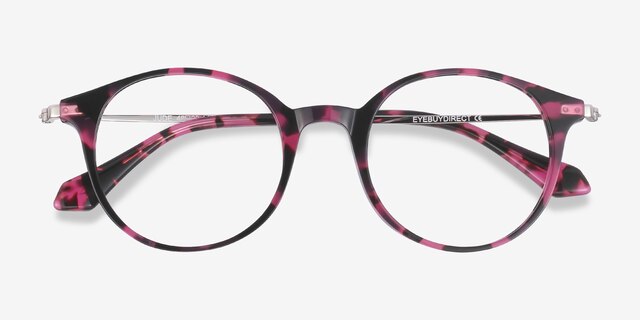 Jude Pink Tortoise AcetateEyeglass Frames from EyeBuyDirect, Closed View