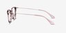Idylle Pink Tortoise Acetate-metalMontures de lunettes de vue d'EyeBuyDirect, Vue de Côté