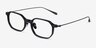 Lampito Noir AcétateMontures de lunettes de vue d'EyeBuyDirect, Vue d'Angle
