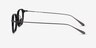 Lampito Noir AcétateMontures de lunettes de vue d'EyeBuyDirect, Vue de Côté