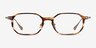 Lampito Striped AcetateEyeglass Frames from EyeBuyDirect, Front View