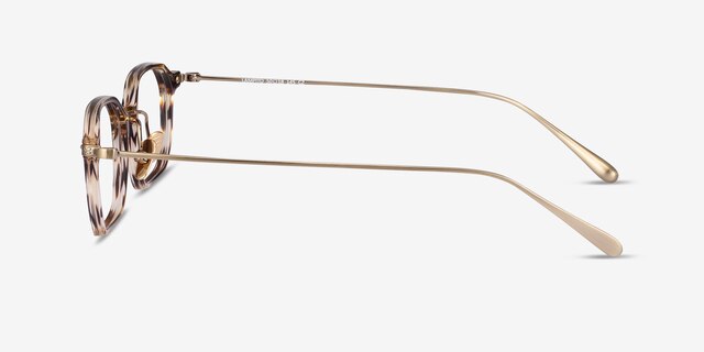 Lampito Striped AcetateEyeglass Frames from EyeBuyDirect, Side View
