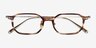 Lampito Striped AcetateEyeglass Frames from EyeBuyDirect, Closed View