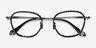 Beyond Gray Floral AcetateEyeglass Frames from EyeBuyDirect, Closed View