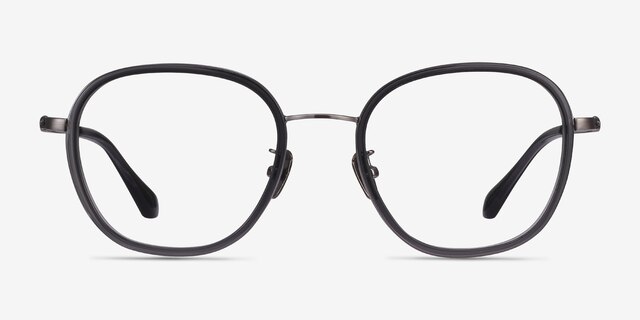 Beyond Gray AcetateEyeglass Frames from EyeBuyDirect, Front View
