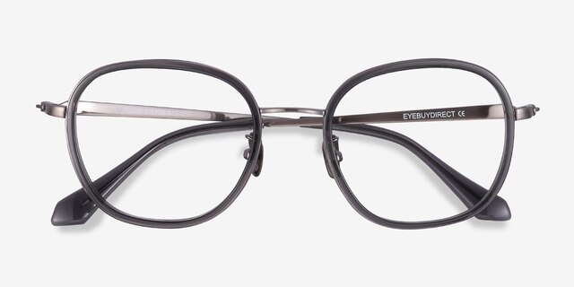 Beyond Gray AcetateEyeglass Frames from EyeBuyDirect, Closed View