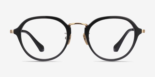 Impact Black AcetateEyeglass Frames from EyeBuyDirect, Front View