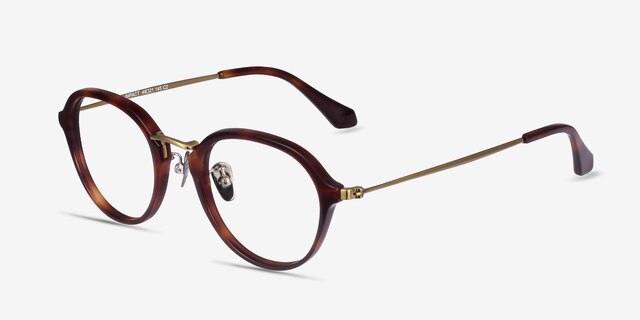 Impact Tortoise AcetateEyeglass Frames from EyeBuyDirect, Angle View