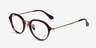 Impact Tortoise AcetateEyeglass Frames from EyeBuyDirect, Angle View