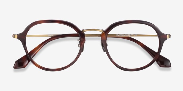 Impact Tortoise AcetateEyeglass Frames from EyeBuyDirect, Closed View
