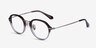 Impact Striped AcetateEyeglass Frames from EyeBuyDirect, Angle View