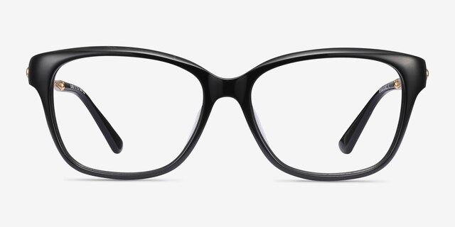Ouro Black Golden AcetateEyeglass Frames from EyeBuyDirect, Front View