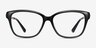 Ouro Black Golden AcetateEyeglass Frames from EyeBuyDirect, Front View