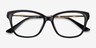 Ouro Black Golden AcetateEyeglass Frames from EyeBuyDirect, Closed View
