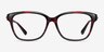 Ouro Red AcetateEyeglass Frames from EyeBuyDirect, Front View