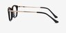 Sina Black Golden AcetateEyeglass Frames from EyeBuyDirect, Side View