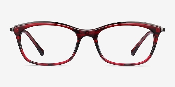 Sina Rouge Acétate Montures de lunettes de vue