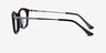 Sina Black Silver AcetateEyeglass Frames from EyeBuyDirect, Side View