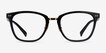 Biblio Black Acetate, MetalEyeglass Frames from EyeBuyDirect, Front View