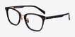 Biblio Black Acetate, MetalEyeglass Frames from EyeBuyDirect, Angle View