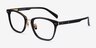 Biblio Noir Acetate-metalMontures de lunettes de vue d'EyeBuyDirect, Vue d'Angle