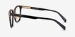 Biblio Black Acetate, MetalEyeglass Frames from EyeBuyDirect, Side View