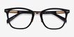Biblio Black Acetate, MetalEyeglass Frames from EyeBuyDirect, Closed View
