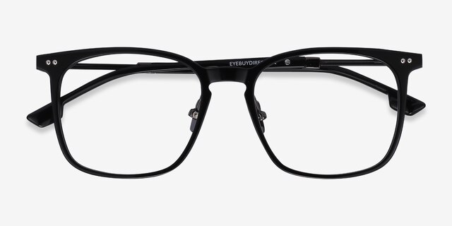 Cohen Black AcetateEyeglass Frames from EyeBuyDirect, Closed View