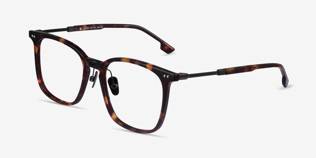 Cohen Écailles Acetate-metalMontures de lunettes de vue d'EyeBuyDirect, Vue d'Angle
