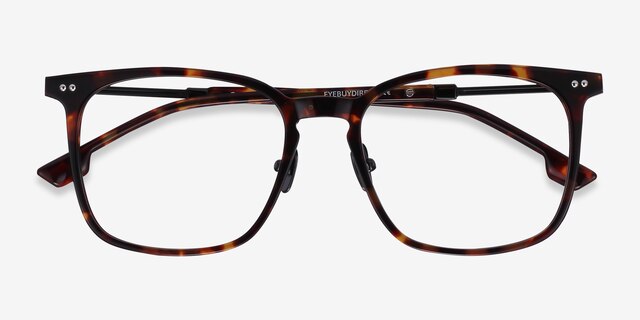 Cohen Écailles Acetate-metalMontures de lunettes de vue d'EyeBuyDirect, Vue Rapprochée
