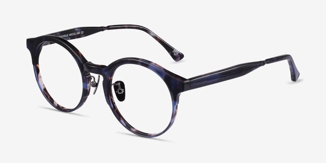 Rochelle Blue Tortoise AcetateEyeglass Frames from EyeBuyDirect, Angle View