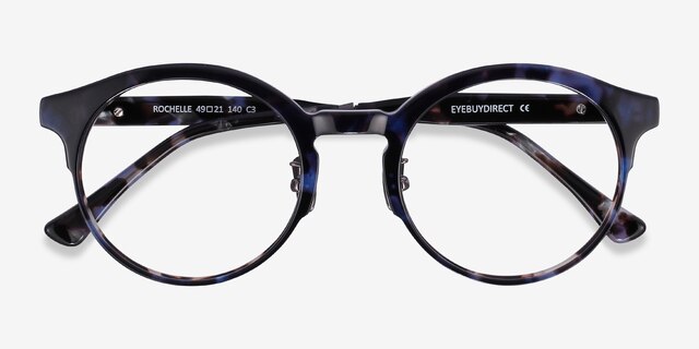 Rochelle Blue Tortoise AcetateEyeglass Frames from EyeBuyDirect, Closed View