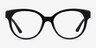 Vee Black AcetateEyeglass Frames from EyeBuyDirect, Front View