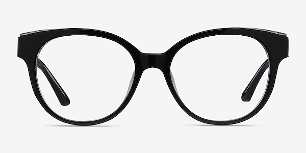 Vee Black Acetate Eyeglass Frames