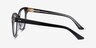 Vee Black AcetateEyeglass Frames from EyeBuyDirect, Side View