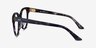 Vee Blue Floral AcetateEyeglass Frames from EyeBuyDirect, Side View