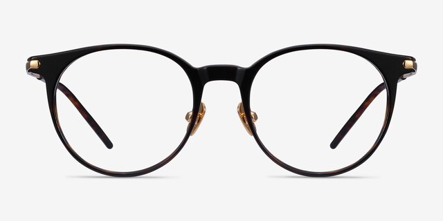 Vast Tortoise Acetate-metalEyeglass Frames from EyeBuyDirect, Front View