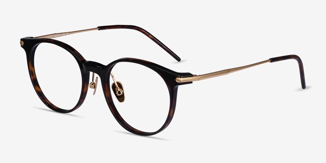 Vast Tortoise Acetate-metalEyeglass Frames from EyeBuyDirect, Angle View