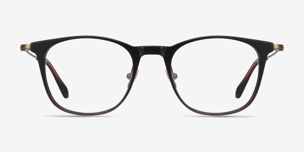 Walker Black Brown Acetate-metal Montures de lunettes de vue