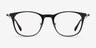 Walker Black Brown Acetate-metalMontures de lunettes de vue d'EyeBuyDirect, Vue de Face