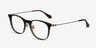 Walker Black Brown Acetate-metalMontures de lunettes de vue d'EyeBuyDirect, Vue d'Angle