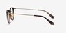 Walker Black Brown Acetate-metalMontures de lunettes de vue d'EyeBuyDirect, Vue de Côté