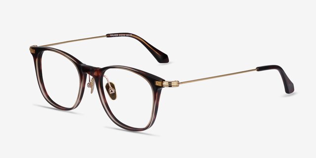 Walker Écailles Acetate-metalMontures de lunettes de vue d'EyeBuyDirect, Vue d'Angle