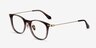 Walker Écailles Acetate-metalMontures de lunettes de vue d'EyeBuyDirect, Vue d'Angle