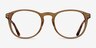 Akio Yellow Acetate-metalEyeglass Frames from EyeBuyDirect, Front View