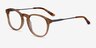 Akio Yellow Acetate-metalEyeglass Frames from EyeBuyDirect, Angle View