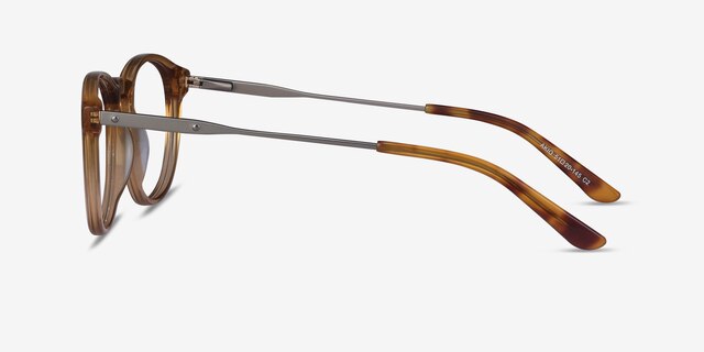 Akio Yellow Acetate-metalEyeglass Frames from EyeBuyDirect, Side View