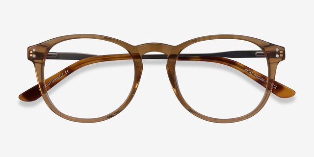 Akio Yellow Acetate-metalEyeglass Frames from EyeBuyDirect, Closed View